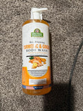 Spanish Garden Brightening Turmeric &amp Ginger Body Wash Helps Brighten Skin &amp Reveal Glow Boost Hydration &amp Moisture
