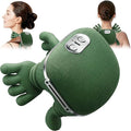 Neck Massager with Heat Bionic Portable Shiatsu Neck and Back Massager Electric Shoulder Massagers with Fingers for Pain Relief Deep Tissue Simulated Human Hand Design 4D Kneading Green