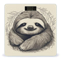 Sloth My Spirit Animal Scale for Body Weight High Precision Digital Weight Scales with LCD Display Anti-Slip Sturdy Slim Tempered Glass Bathroom Scale for Home Use
