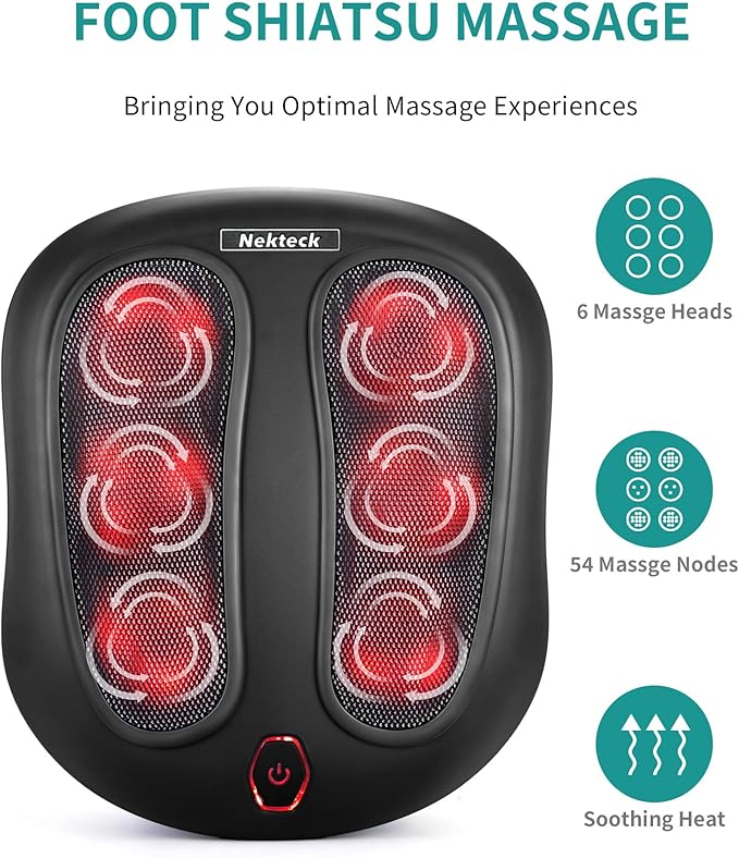 Nekteck FM01 Foot Massager and Smart Foot and Calf Massager APP Control White