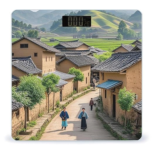 Ancient Town Scale for Body Weight Smart Scales Digital Bathroom Scale High Precision Weighing Scales with Large Display Weighing Machine for People