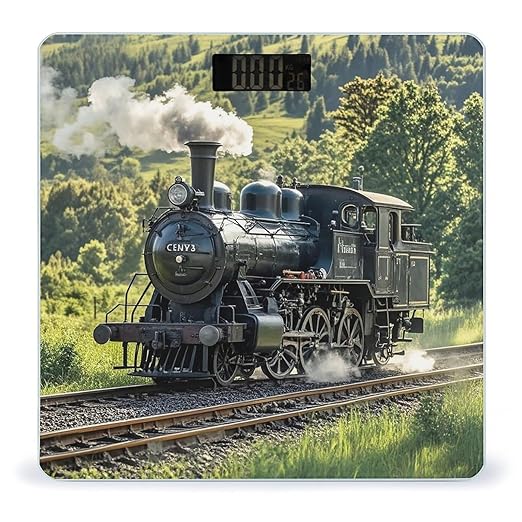Steam Train Scale for Body Weight Smart Scales Digital Bathroom Scale High Precision Weighing Scales with Large Display Weighing Machine for People