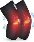COMFIER Plug-in Heated Knee Massager with Vibration &amp Heat Wrap-Around Knee Heating Pad Pair Knee Warmers for Men Women Seniors FSA Eligible HSAMothers Day Gifts for Mom Dad