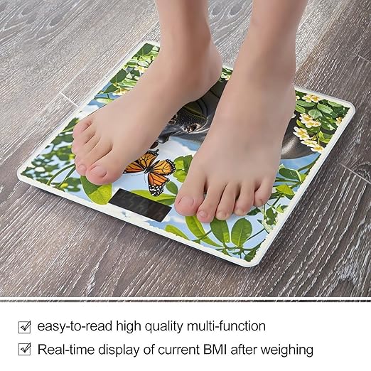 Butterfly and Hippo Scale for Body Weight Smart Scales Digital Bathroom Scale High Precision Weighing Scales with Large Display Weighing Machine for People
