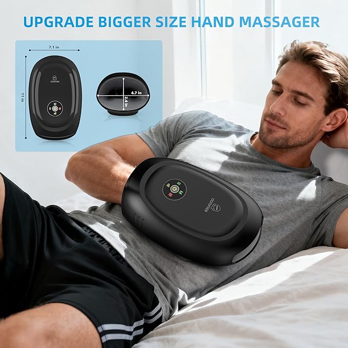 COMFIER Smart Hand Massager MachineAPP ControlHand Massage with Heat and CompressionMassager for ArthristisCarpal TunnelHand Wrist Finger Massager3 Heat Levels&amp3 IntensitiesGifts for Women