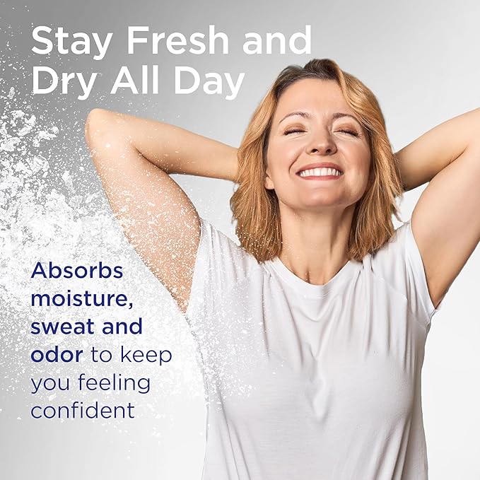 Shower to Shower Morning Fresh Body Powder with Lavender for Men &amp Women Talc Free Sweat Absorbing Prevents Chafing &amp Odor Deodorizing - 8 Ounce