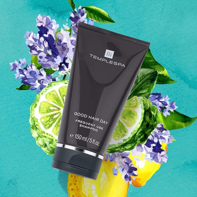 TEMPLESPA | TOP TO TOE SPA | Luxury Shower Gel Shampoo Conditioner and Calming Skin Balm Moisturiser Natural Ingredients Vegan 4 x 5 fl.oz.