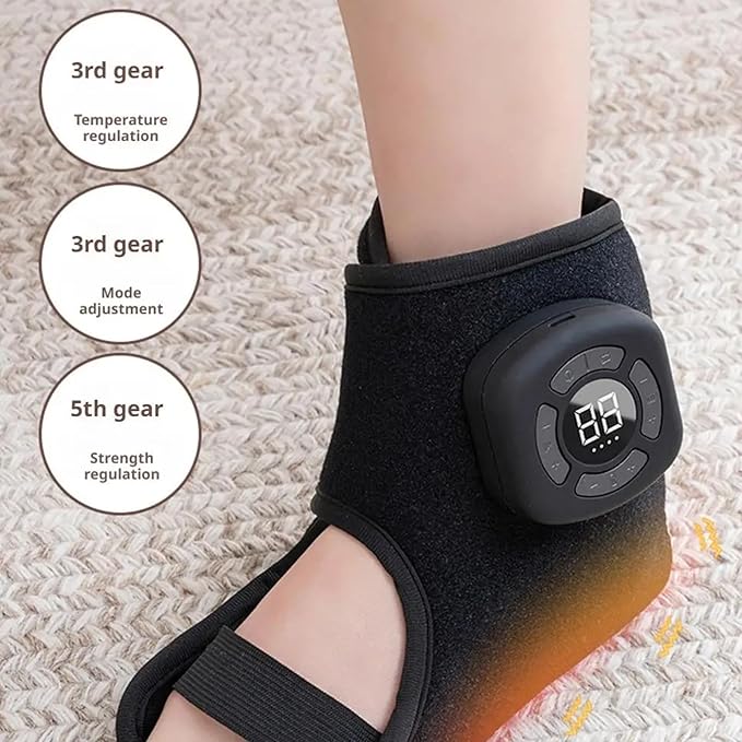 Foot 3 Renew Airbag Massager Modes with Heat Portable Adjustable 360° Vibration Relaxation Type C Charging Ultimate Comfort Triple Method Heated Foots Massager