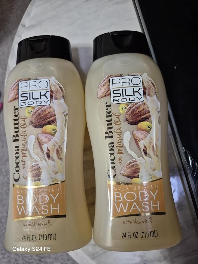 ProSilky Body Moisturizing Body Wash with Shea Butter Cocoa Butter and Vitamin E 24 fl oz