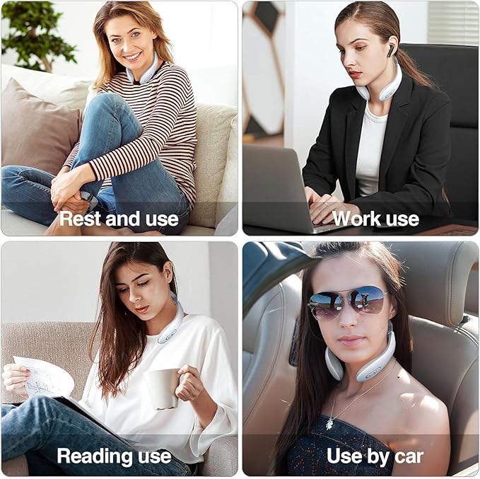 Intelligent Electric Neck Massager With Heat for Pain Relief - Multiple Mode Massager for Neck and Shoulder