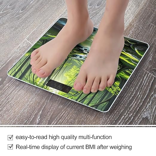 Forest Creek Scale for Body Weight Highly Accurate Digital Bathroom Body Scale Digital Bathroom Scales for People Anti-Slip Large LCD Display Smart Scales