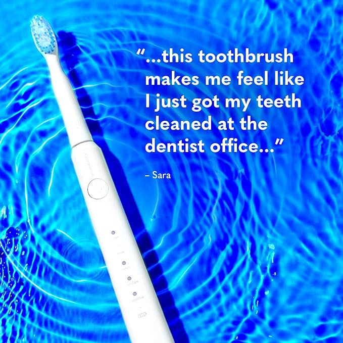 Smileactives Vibrite Sonic Power Electric Toothbrush Teeth Whitening &amp Gum Care Blue LED Light for Oral Health Rechargeable Toothbrush Multiple Brushing Modes for Deep Cleaning &amp Sensitive