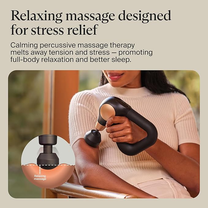 TheraGun Sense (2nd Generation) Massage Gun by Therabody - Relaxing Massage Gun with Built-in Guided Routines for Easy Stress Relief Tension &amp Sleep