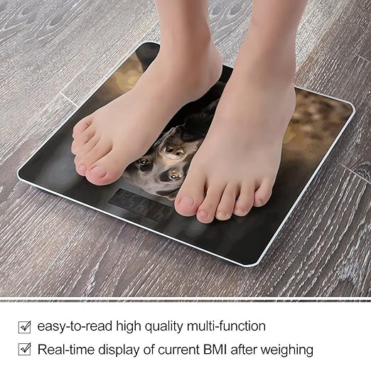 Labrador Retriever Smart Scale for Body Weight Accurate Bathroom Scale with LED Display Digital Weight Scales Weighing Machine High Precision Scales for Bath Home