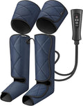 RENPHO Compression Leg Massager Air Compression Massager for Circulation Pain Relief Effective for Father Mother Reduce Swelling-Blue