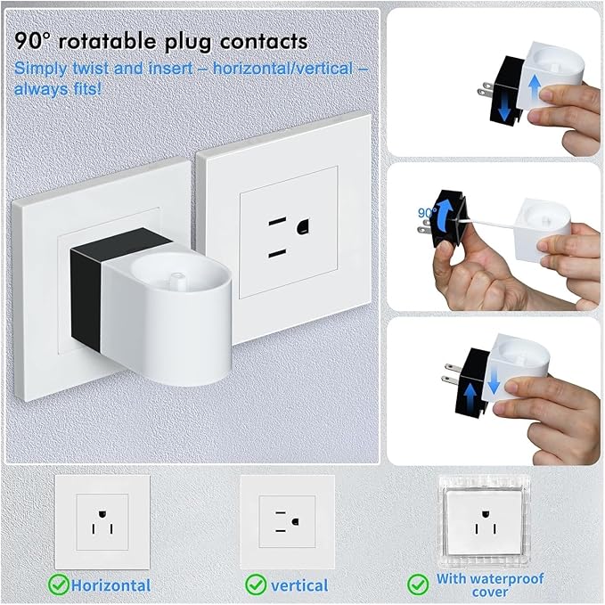 Compatible for Oral B Toothbrush Charger Replacement Fits Pro 300/400/500 Smart Series 2-in-1 Cordless/Wall Base IPX7 Waterproof(White R)