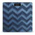 Gradient Blue Denim Scale for Body Weight Precision Bathroom Weighing Scales with Back Lit LCD Display Sturdy Tempered Glass Body Weight Scales Digital Bathroom Scale 400lb