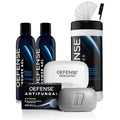 Defense Soap Original Body Wash Shower Gel 8 Oz (Pack of 2) Defense Original Body Wipes 40 Count &amp Defense Antifungal Medicated Bar Soap