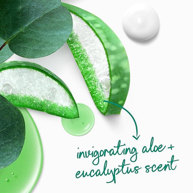 Dove Body Wash with Pump 4 Count Invigorate Aloe &amp Eucalyptus For 24hr Lotion-Soft Skin Moisturizing Skin Cleanser with No Sulfates No Parabens