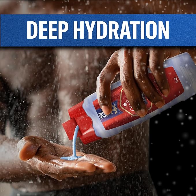 Old Spice Moisturizing Body Wash for Men Hydro Wash 2-in-1 Long Lasting Scent &amp Deep Hydration 24/7 Shower Fresh Captain Scent 21 oz (Pack of 4)