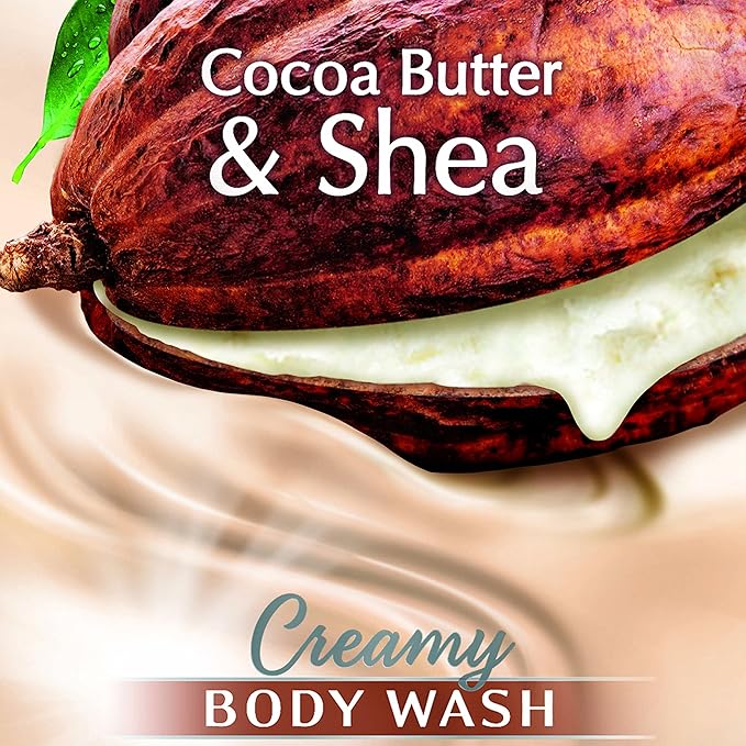 Suave Naturals Body Wash Creamy Cocoa Butter &amp Shea 15 Fl Oz (Pack of 6)