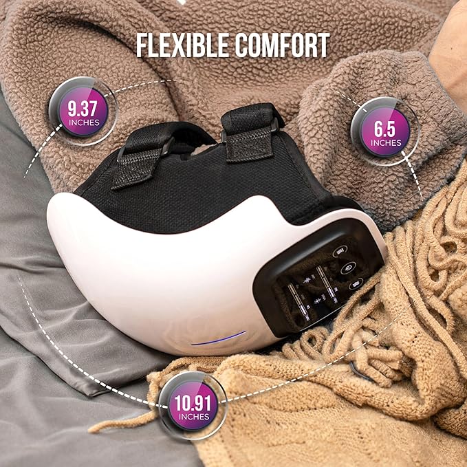 CAP &amp BOW Knee Massager Heat Red Light Therapy