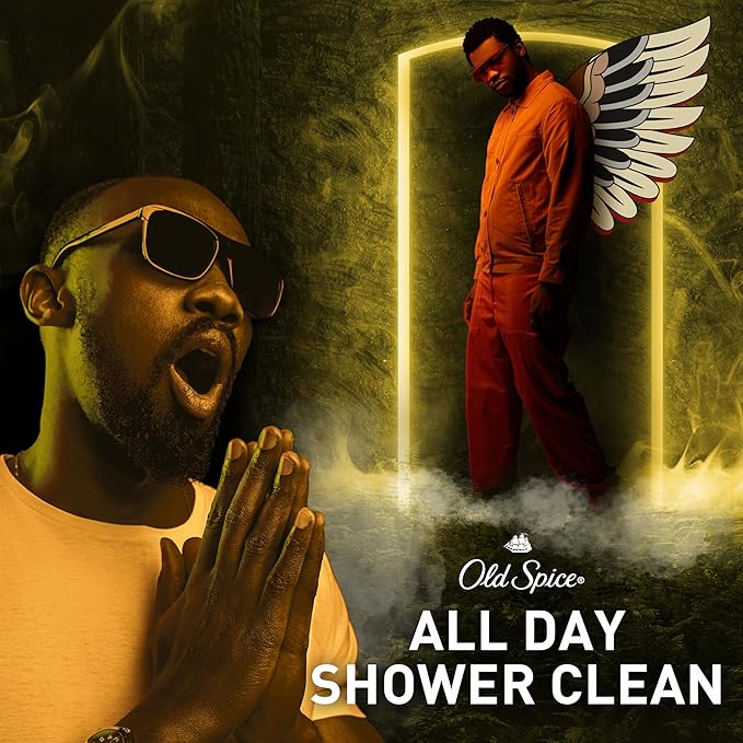 Old Spice Cleansing Body Wash for Men 3X Defense 24/7 Shower Fresh with Lasting Scent 2-in-1 Body &amp Face Wash Eaglefangs with Fresh Cloud Scent 24 oz (Pack of 4)