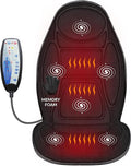 Snailax Back Massager with Heat Memory Foam Chair Massage Pad 5 Massage Modes &amp 2 Heat Settings Seat Massager for Office ChairHome Use