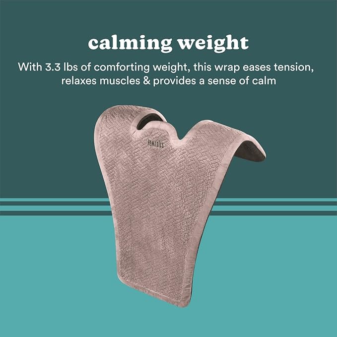 Homedics Vibration Heated Shoulder Massager Wrap Comfort Pro Elite Soft Fabric Tension Relief 2 Speeds &amp Styles Long NMS-450H
