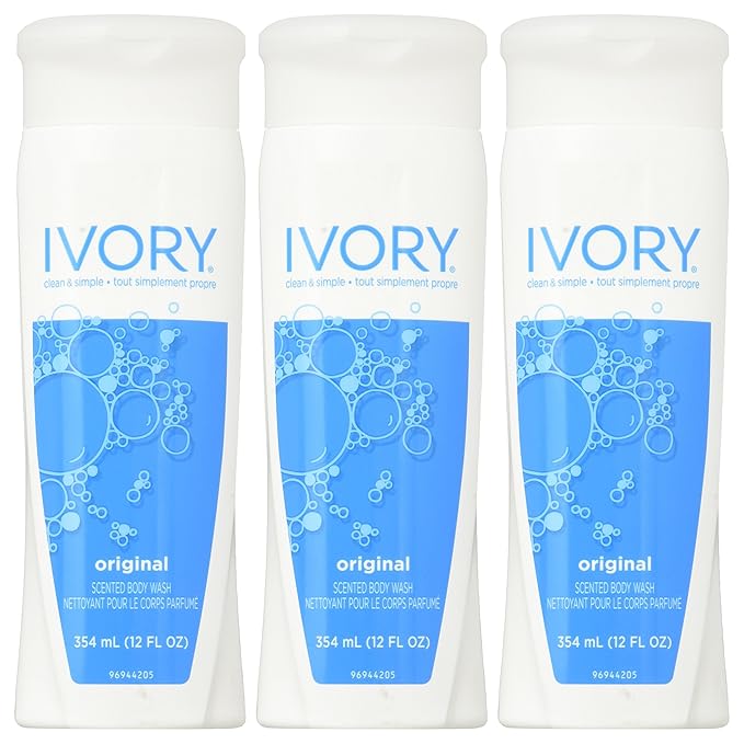 Ivory Body Wash Original 12 Ounces (Pack of 3) from Ivory
