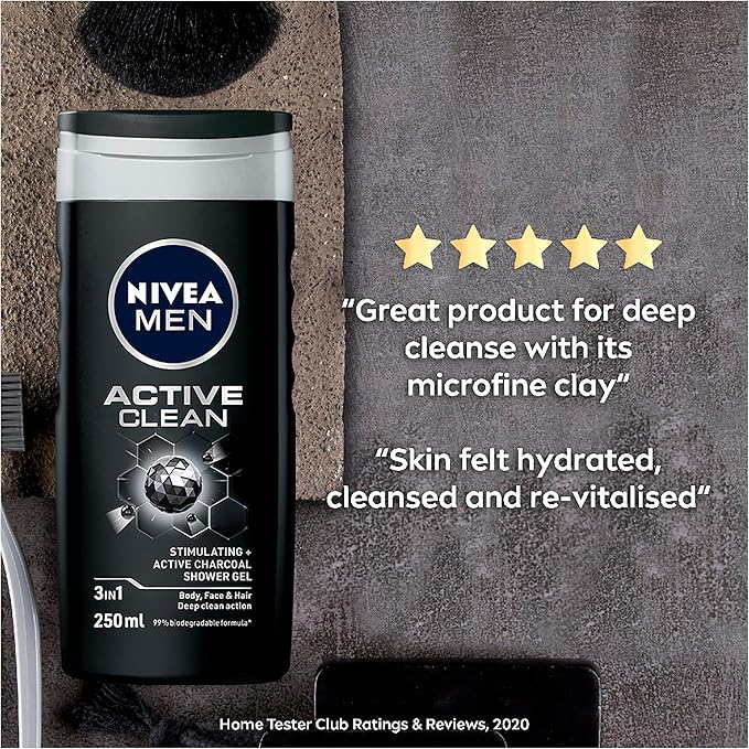Nivea Men Active Clean Shower Gel(250 ml)