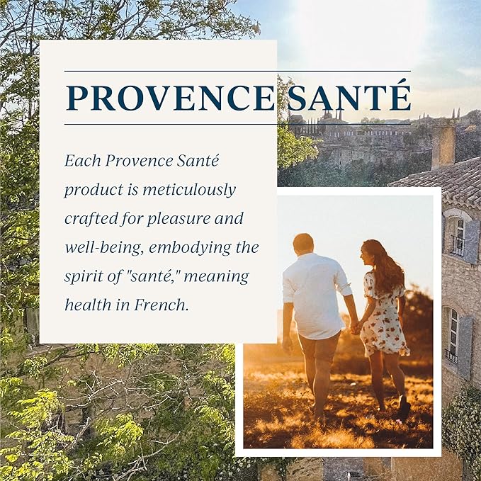 Provence Sante Cleansing Bath &amp Shower Gel - Moisturizing Almond Oil Body Wash for Dry Skin - Nourishing Exotic Jasmine Scent - Made in France - 10.2 Oz