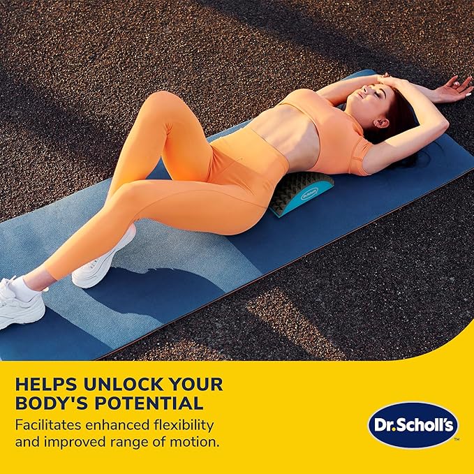 Dr. Scholl's Stretch and Recovery Back Massager W/Acupressure Points &amp Foam Base - Poor Circulation Disc Herniation Muscle Pain Sciatica