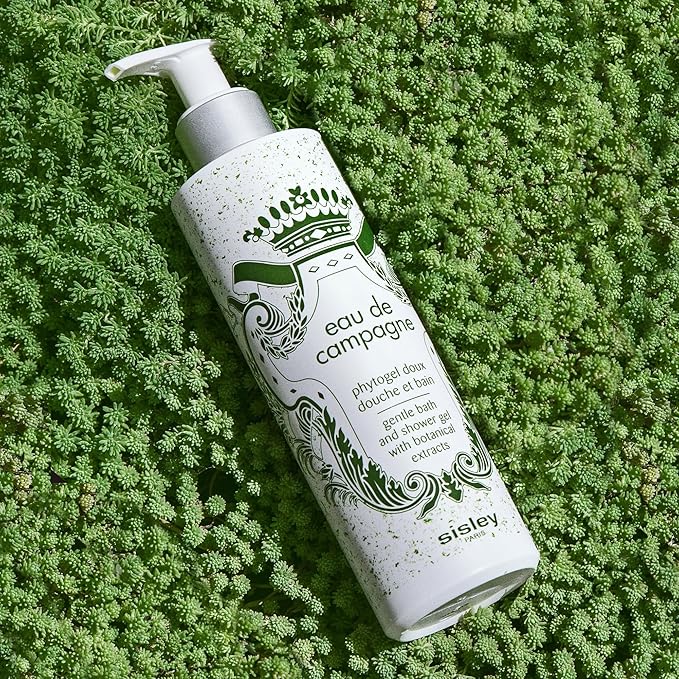 Sisley Paris Bath and Shower Gel Eau de Campagne - 250 mL - Gently Cleanses for Soft Delicately Scented Skin
