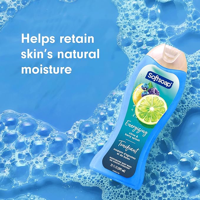 Softsoap Moisturizing Body Wash Citrus Splash &amp Berries 591 mL (Pack of 4)