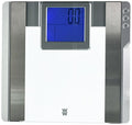 Weight Watchers Scales by Conair Scale for Body Weight Digital Bathroom Scale with Body Fat and BMI in Large Display Clear