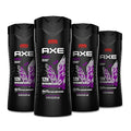 AXE Body Wash 4 Count 12h Refreshing Scent Excite Crisp Coconut &amp Black Pepper Men's Body Wash with 100% Plant-Based Moisturizers 16 oz