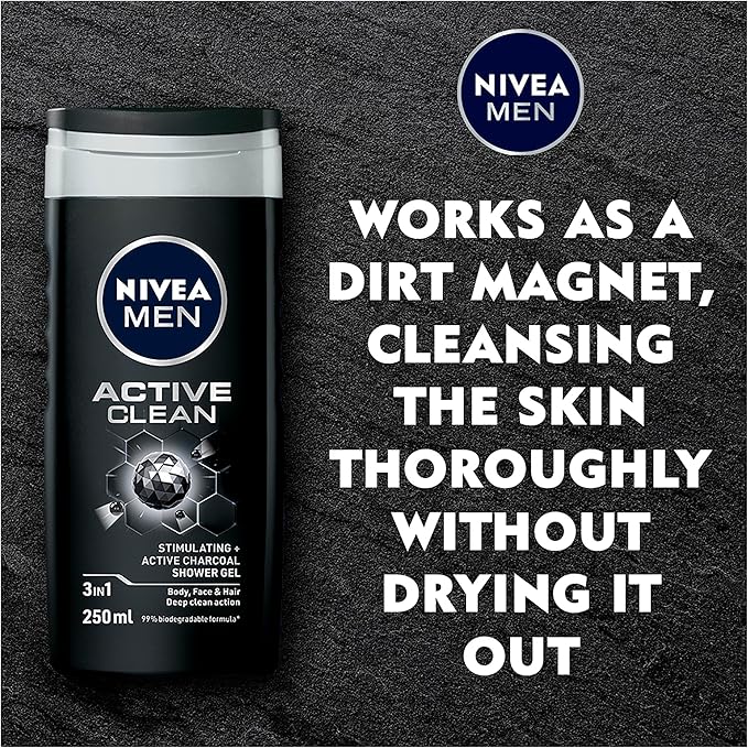 Nivea Men Active Clean Shower Gel(250 ml)