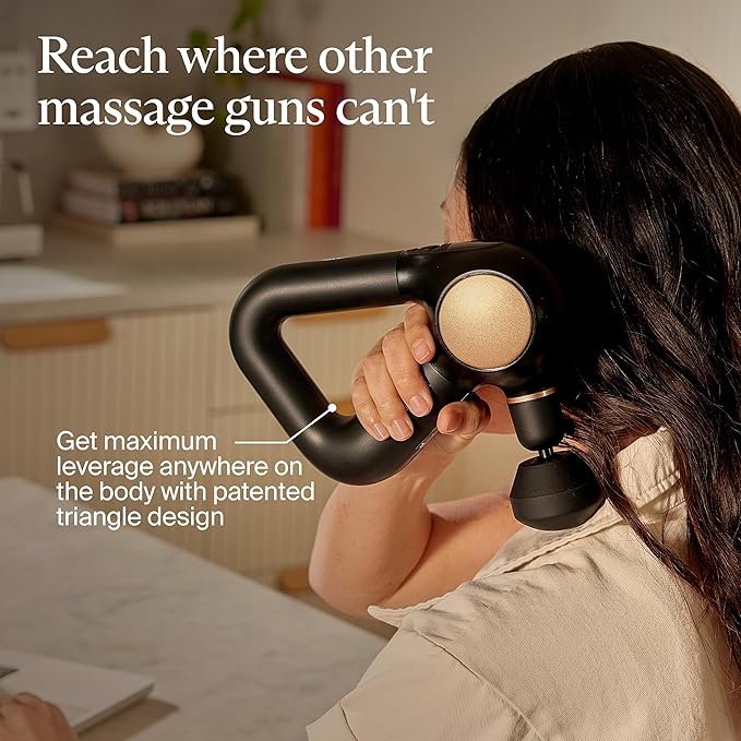 TheraGun Sense (1st Generation) by Therabody - Deep Tissue Massage Gun with Preloaded Routines for Stress Relief Pain Relief &amp Muscle Soreness in Neck Back Leg Knee and Shoulder (Black)