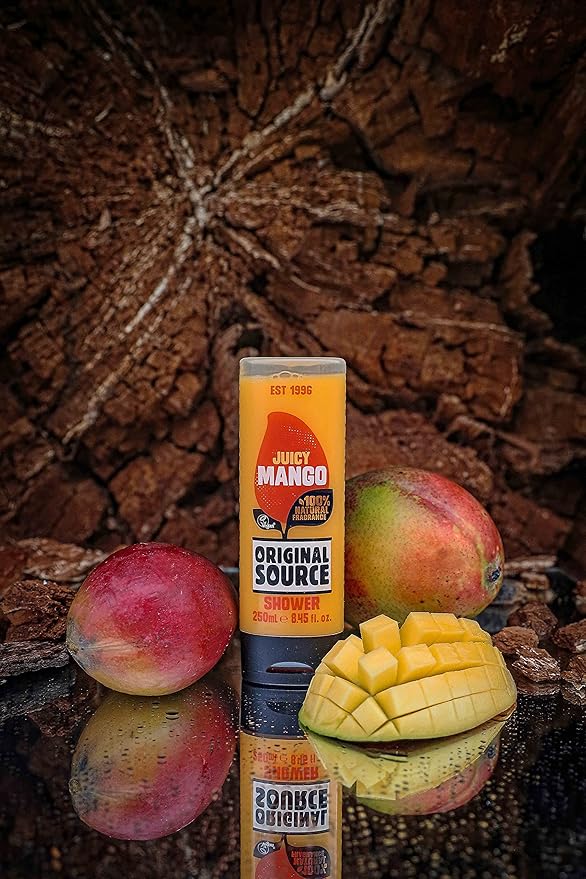 Original Source Mango Shower Gel 100 Percent Natural Fragrance Vegan Cruelty Free Paraben Free Bulk Buy Pack of 6 x 250 ml
