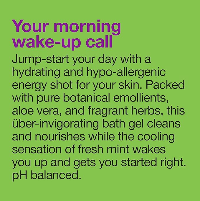 Alba Botanica Very Emollient Body Wash Sparkling Mint 32 Oz