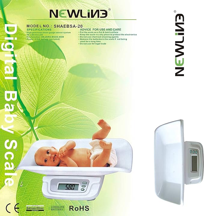 Newline Digital Weight Track Baby Scales White Pet Scale
