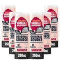 Original Source Vanilla &amp Raspberry Shower Gel 100 Percent Natural Fragrance Vegan Cruelty Free Paraben Free Bulk Buy Pack of 6 x 250 ml