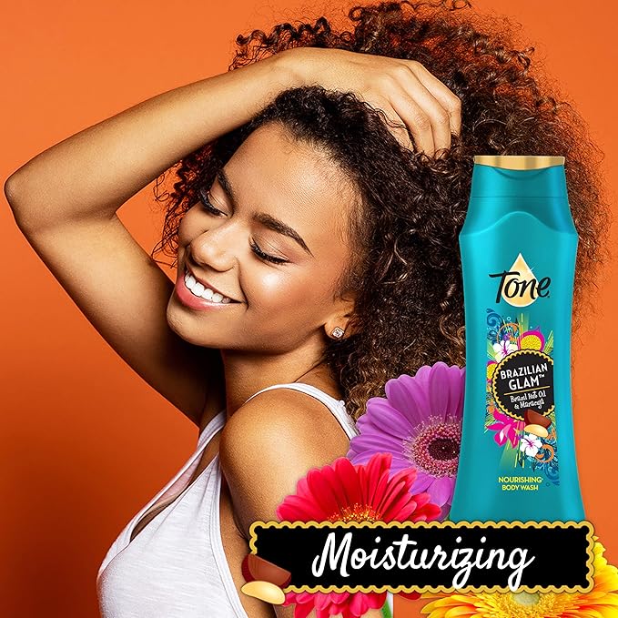 Tone Body Wash Brazilian Glam 18 Ounce (Pack of 6)
