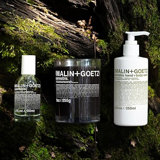 MALIN+GOETZ Hand + Body Wash | Gentle Foaming Cleanser with Botanical Extracts and Amino Acids | Hydrating pH-Balanced Unisex Scent | Vegan &amp Cruelty-Free (Eucalyptus Bergamot Rum Cannabis)