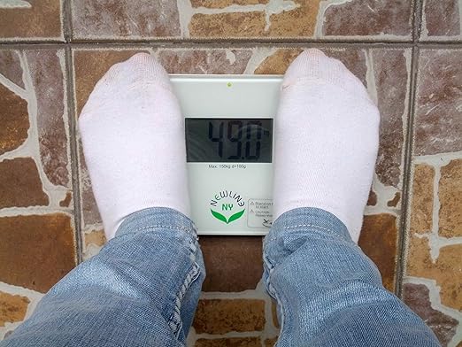 NewlineNY Auto Step On Super Mini Travel Bathroom Scale 5.25 x 8.5 SBB0638SM: Black