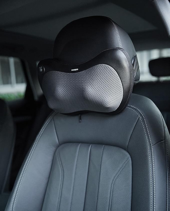 Vivitar Shiatsu Neck Shoulder Leg Lumbar Portable Massager Deep Kneading Massage Pillow with Heat Electric for Home Office Car (Model: MS4200)