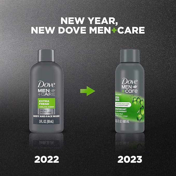 Dove Men+Care Dove Men+Care Body Wash Extra Fresh 3 Ounce (Pack of 24)