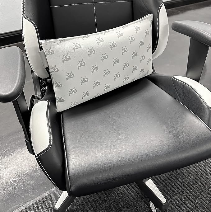 I WILL. I CAN. I AM. Shiatsu Pillow Massager with Heat and 2-Way Massage 100% Geniune Cowhide with Perforated Leather on one Side (White)