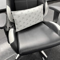 I WILL. I CAN. I AM. Shiatsu Pillow Massager with Heat and 2-Way Massage 100% Geniune Cowhide with Perforated Leather on one Side (White)